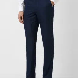 Van Heusen Navy Slim Fit Trousers image 3