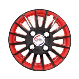 Auto Pearl Car Full Wheel Cover Caps Red & Black 381 mm(15 Inch) Press Type Fitting Compatible with Mobilio-picture-17