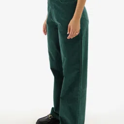 The Souled Store Teal Relaxed Fit Pants image 3