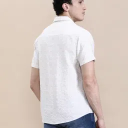 Crocodile Beige Viscose Rayon Printed Regular Fit Shirt image 2