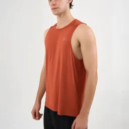 Dcyphr Orange Regular Fit Tank Tee image 3