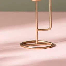 Nestroots Luxurious Radiant Gold Steel  Candle Holder image 3
