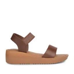 Bata Women's Brown Ankle Strap Sandals image 2