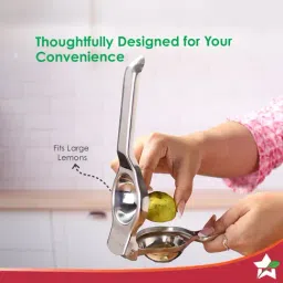 Wonderchef Silver Stainless Steel Ambrosia Lemon Squeezer with Bottle Opener image 5
