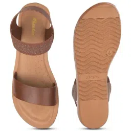 Bata Women's Brown Ankle Strap Sandals image 3