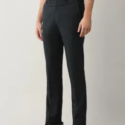 Arrow Black Regular Fit Formal Trousers image 3