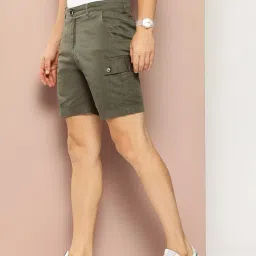 Club York Olive Regular Fit Cargo Shorts image 3