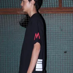 KNN Calcutta Unisex Printed Drop-Shoulder Sleeves Applique T-shirt image 5