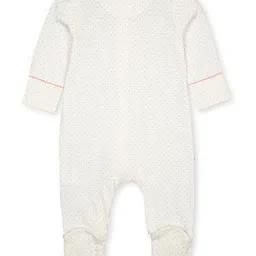 mothercare Infant Girls Floral Printed Pure Cotton Sleepsuit image 2