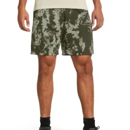 Under Armour Green Loose Fit Printed Shorts-picture-22