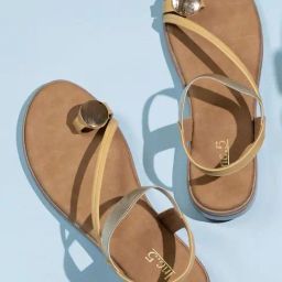 Inc.5 Women's Yellow Toe Ring Wedges-picture-2