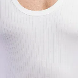 Vip White Regular Fit Striped Vest - Pack Of 2 image 5