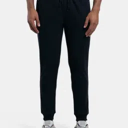 Jockey AM02 Men's Super Combed Cotton Rich Slim Fit Joggers with Zipper Pockets-picture-34