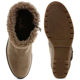 London Rag Women's Taupe Snow Boots image 3