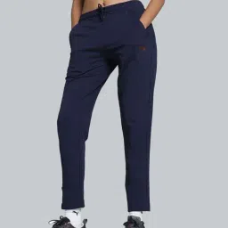 Puma Blue Cotton Printed Sports Track Pants image 1