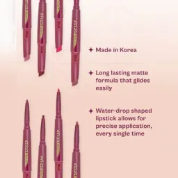 Typsy Beauty Twist & Pout Lipstick & Lip Liner Flaming Hot 05 - 0.91 gm image 2