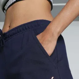 Puma Blue Cotton Printed Sports Track Pants image 4