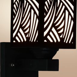 Gojeeva Brown Wood Square Wall Lamps-picture-42