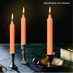 ASIDEA Orange & Orange 50 pieces Pillar Candle image 3