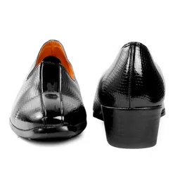 bxxy Men's 2 Inch Heel Height Increasing Traditional Wedding Punjabi Jutti, Nagra image 4