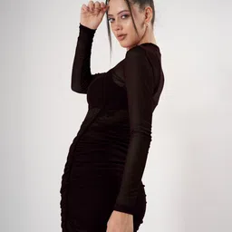 clobug Net Bodycon Mini Dress image 2