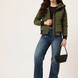 Okane Hooded Bomber Jacket image 3