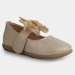 Mine Sole Stone Beads Embellished & Bow Detailed  Bellies  - Gold image 3