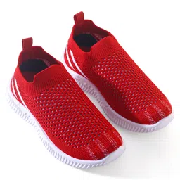 Pine Kids Slip On Knitted Sneakers - Red image 2
