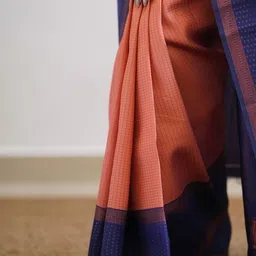 Lyzoo Woven Design Handloom Saree image 4