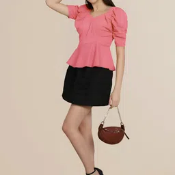 Mast & Harbour Women Pack Of 2 Puff Sleeve Top image 3