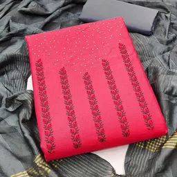 Maroosh Embellished Unstitched Dress Material-picture-11