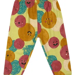 MINI KLUB Cotton Pack Of 3 Mamas Boy Text Printed & Solid Pants - Multi Colour image 5