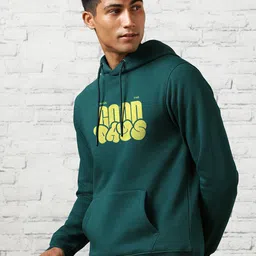 NOBERO Men Printed Hooded Sweatshirt image 2