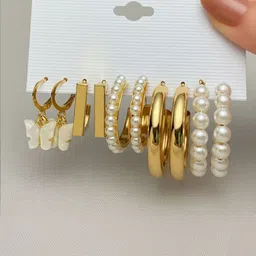 DressBerry Geometric Drop Earrings-picture-16