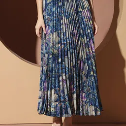 OTABU Floral Printed A-Line Maxi Skirt-image-15