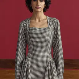 Muvazo Print Crepe Fit & Flare Maxi Dress image 3