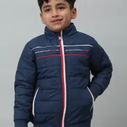 Cantabil Kids Navy Solid Full Sleeves Jacket-image-24