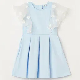 Fame Forever by Lifestyle Girls Blue Applique Dress-image-74