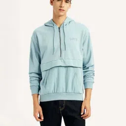 Levi's Blue Regular Fit Hooded Sweatshirt image 3