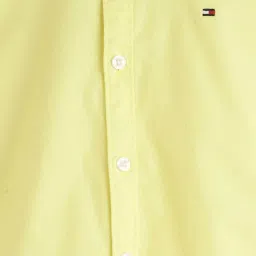 Tommy Hilfiger Boys Yellow Solid Regular Fit Shirt image 3