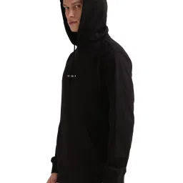 Calvin Klein Black Regular Fit Printed Hooded Sweatshirt image 3