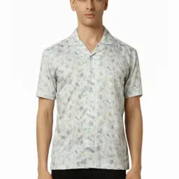 Van Heusen Grey Slim Fit Printed Shirt-picture-20