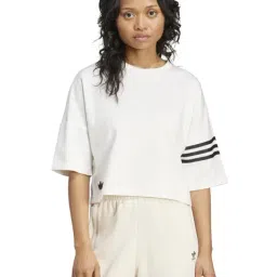 Adidas Originals White Loose Fit Sports T-Shirt-image-46