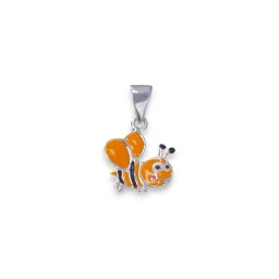 Taraash 925 Sterling Silver Honey Bee Enamel Pendant & Stud Earring Set for Kids, Girls image 3