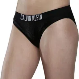 Calvin Klein BEH-PVH BLACK Womens Solid Swimwear image 3