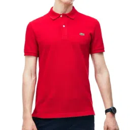 Lacoste Red Slim Fit Cotton Polo T-Shirt-picture-11