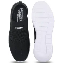 Asian Men's Black Walking Shoes image 3