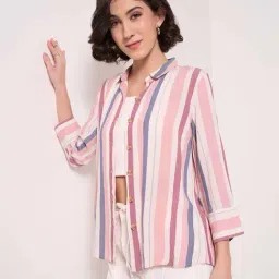 Honey by Pantaloons Multicolored Striped Shirt image 4