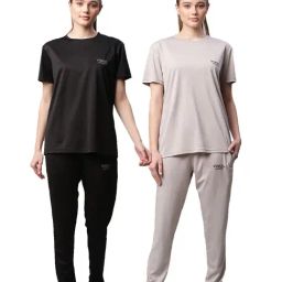 Vimal Jonney Multicolored Regular Fit T-Shirt With Trackpants (Pack Of 2)-picture-33