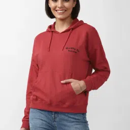 Forever 21 Maroon Regular Fit Hoodie-picture-15